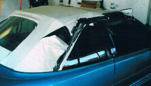 New convertible top installation